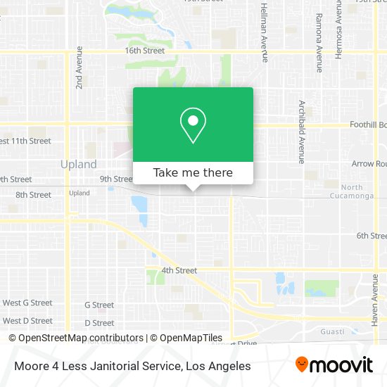 Moore 4 Less Janitorial Service map