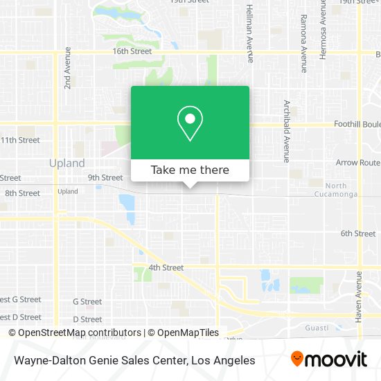 Wayne-Dalton Genie Sales Center map