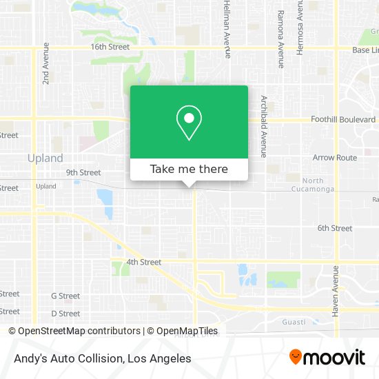 Andy's Auto Collision map