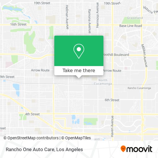 Rancho One Auto Care map