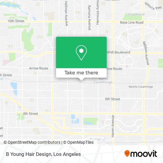 B Young Hair Design map