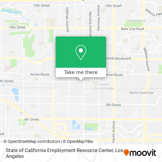 Mapa de State of California Employment Resource Center