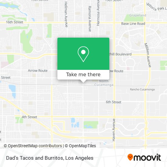 Dad's Tacos and Burritos map