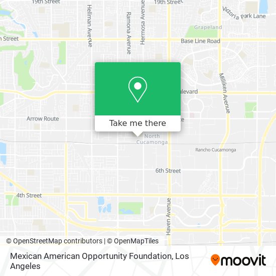 Mapa de Mexican American Opportunity Foundation