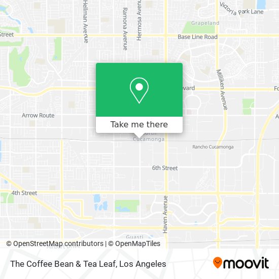 The Coffee Bean & Tea Leaf map