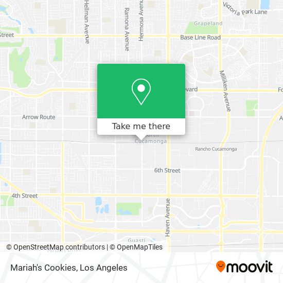 Mariah's Cookies map