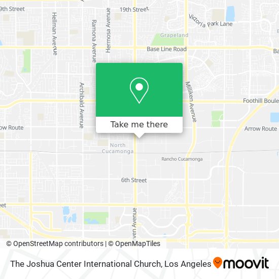 The Joshua Center International Church map