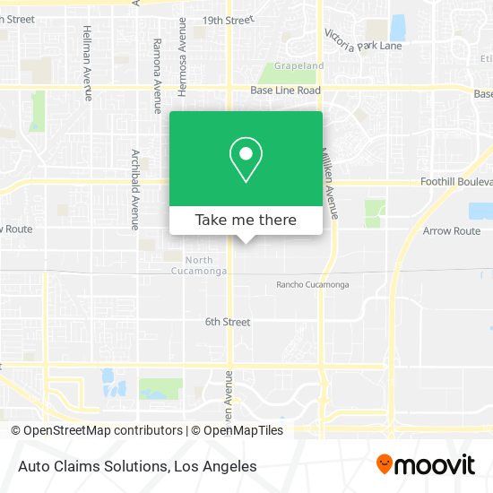 Auto Claims Solutions map