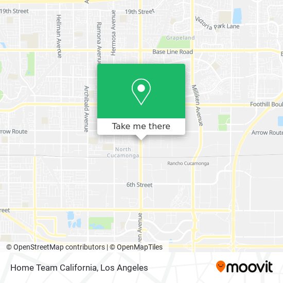 Home Team California map