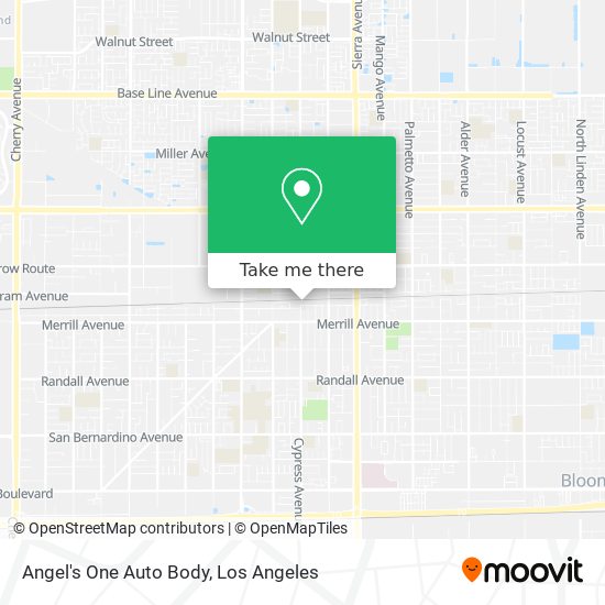 Angel's One Auto Body map