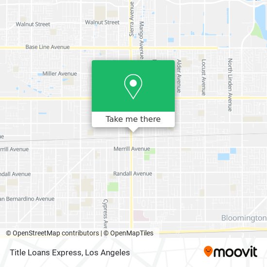 Title Loans Express map