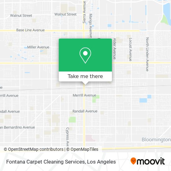 Fontana Carpet Cleaning Services map