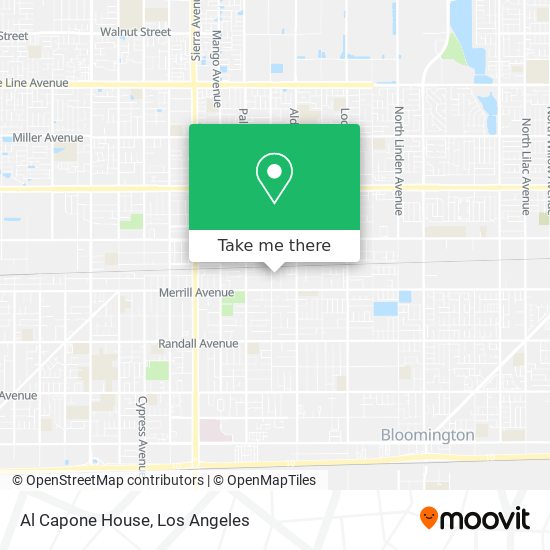 Al Capone House map