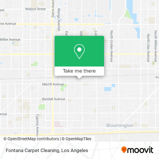 Mapa de Fontana Carpet Cleaning