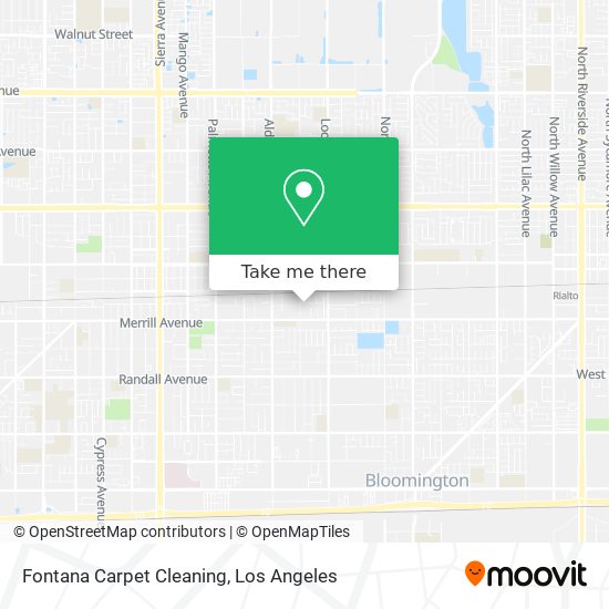 Fontana Carpet Cleaning map