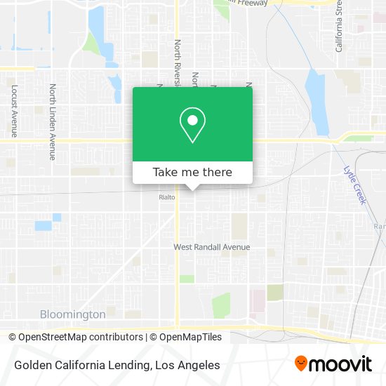 Mapa de Golden California Lending