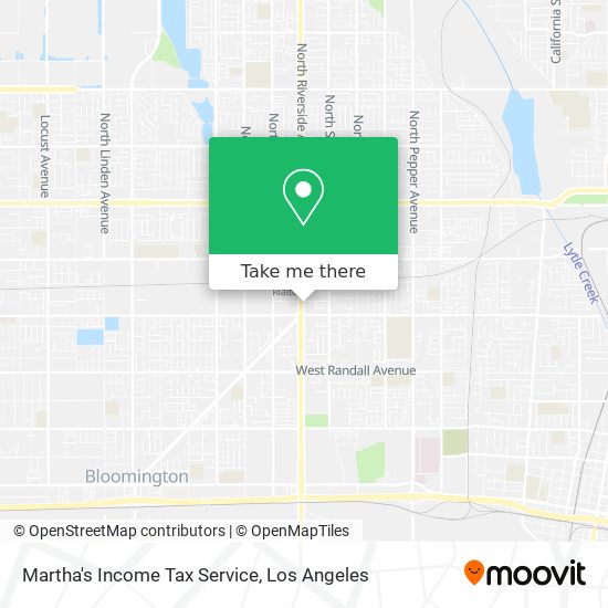 Mapa de Martha's Income Tax Service