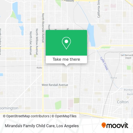 Miranda's Family Child Care map