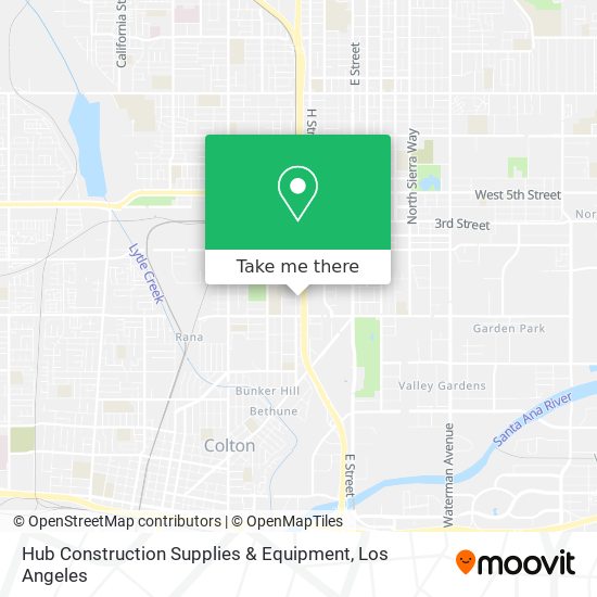 Mapa de Hub Construction Supplies & Equipment