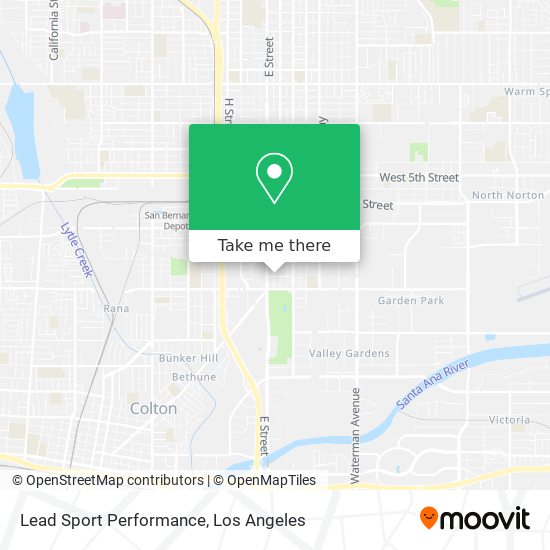 Lead Sport Performance map