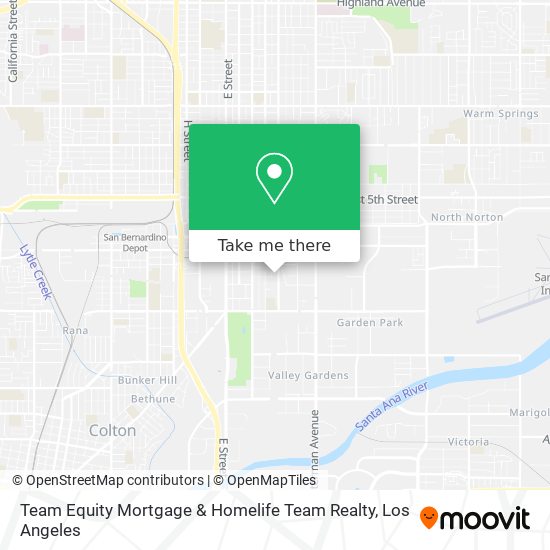 Mapa de Team Equity Mortgage & Homelife Team Realty