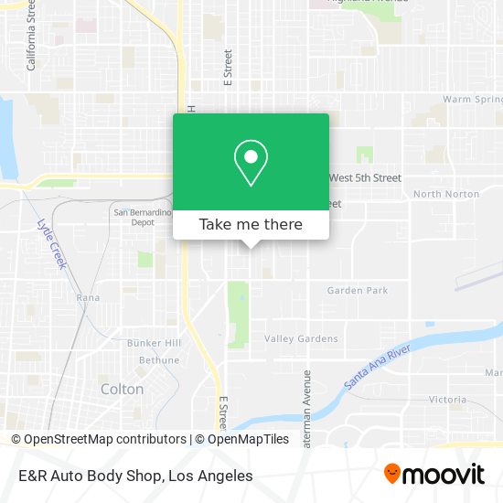 E&R Auto Body Shop map