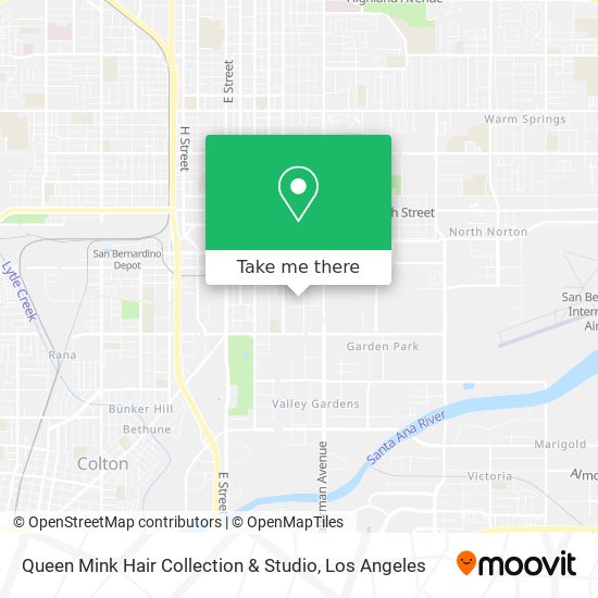 Queen Mink Hair Collection & Studio map