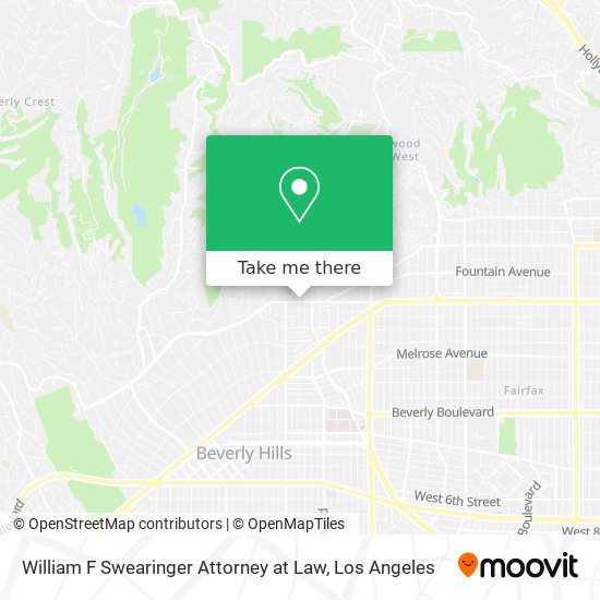 Mapa de William F Swearinger Attorney at Law