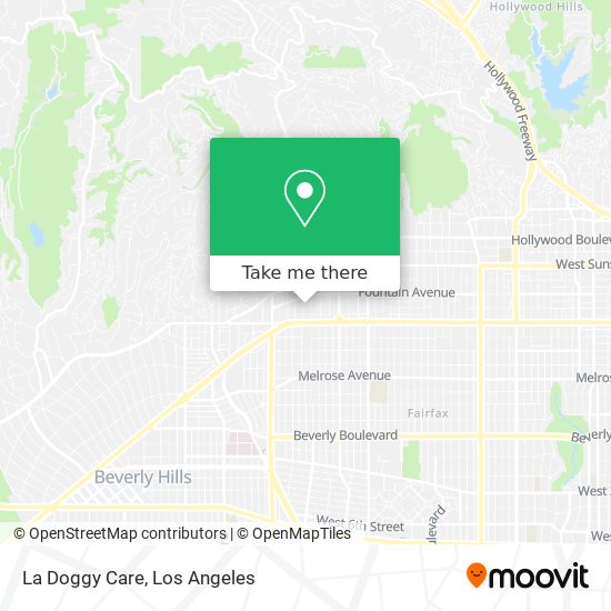 La Doggy Care map