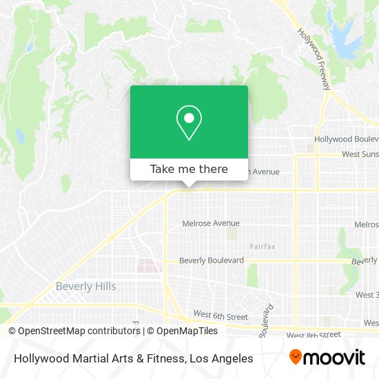 Mapa de Hollywood Martial Arts & Fitness