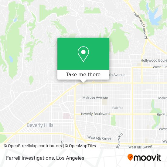 Farrell Investigations map