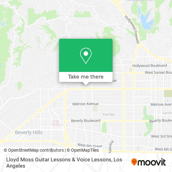 Mapa de Lloyd Moss Guitar Lessons & Voice Lessons