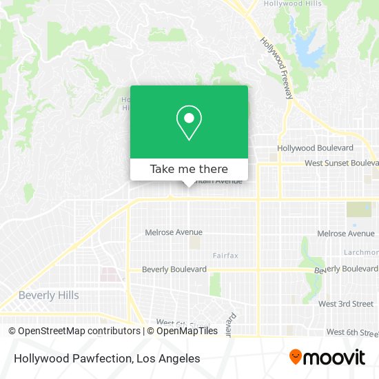 Mapa de Hollywood Pawfection