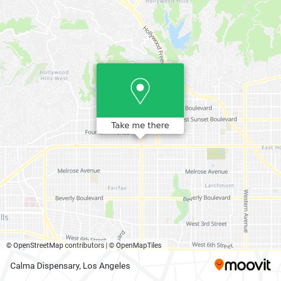 Calma Dispensary map