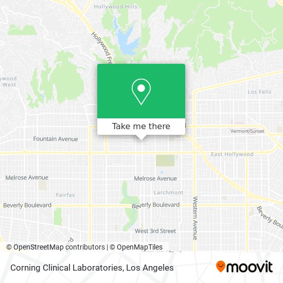 Mapa de Corning Clinical Laboratories