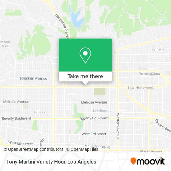 Tony Martini Variety Hour map