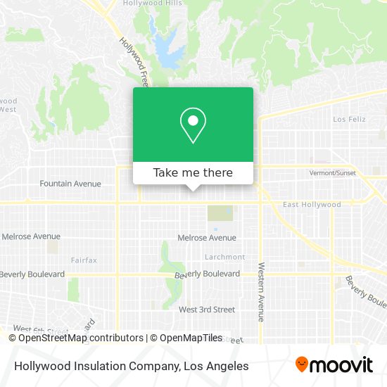 Hollywood Insulation Company map