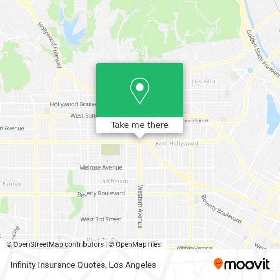 Mapa de Infinity Insurance Quotes