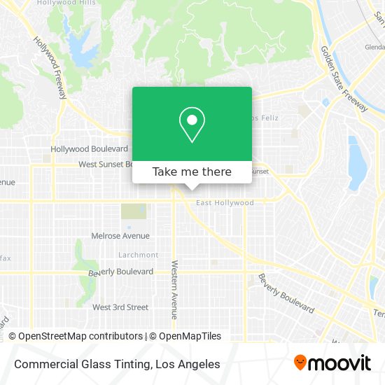 Commercial Glass Tinting map