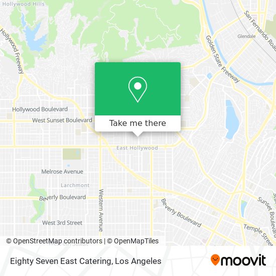 Mapa de Eighty Seven East Catering