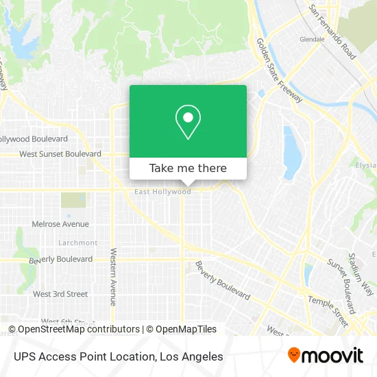 UPS Access Point Location map