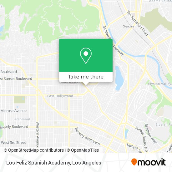 Mapa de Los Feliz Spanish Academy