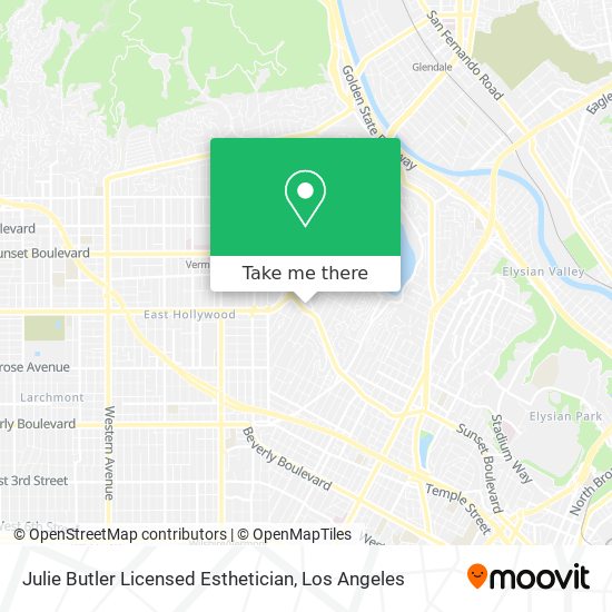 Julie Butler Licensed Esthetician map