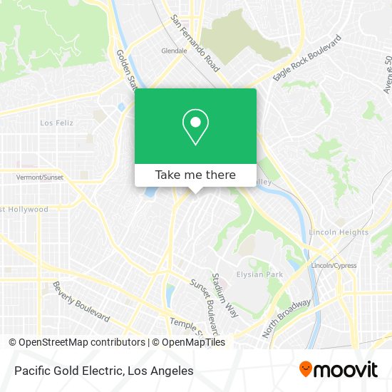 Pacific Gold Electric map