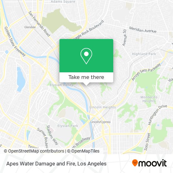 Mapa de Apes Water Damage and Fire