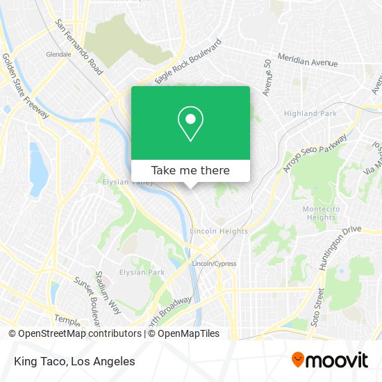 King Taco map