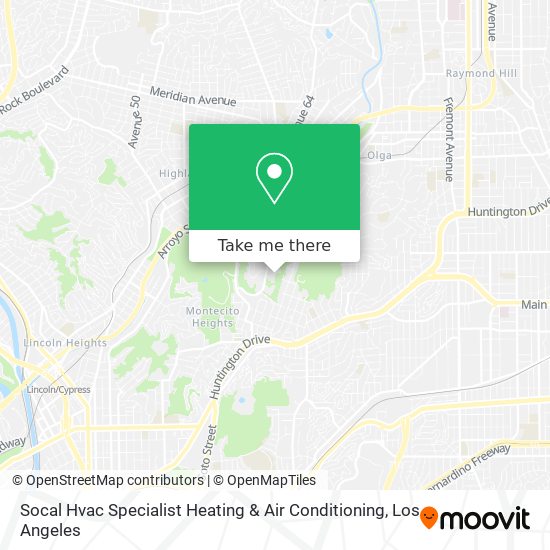 Socal Hvac Specialist Heating & Air Conditioning map