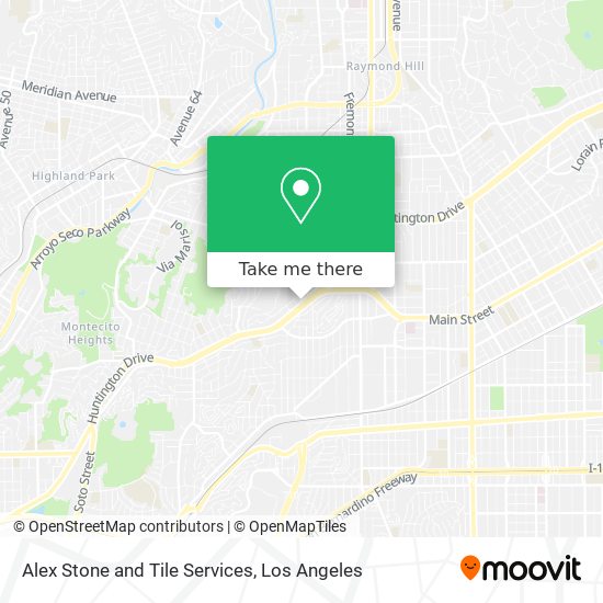 Alex Stone and Tile Services map