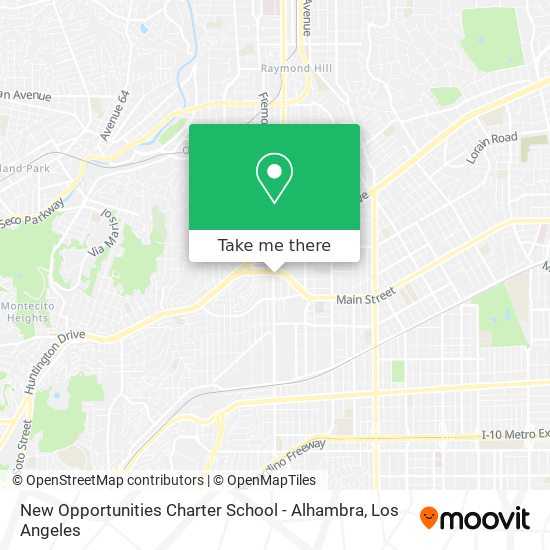 Mapa de New Opportunities Charter School - Alhambra