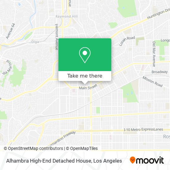 Mapa de Alhambra High-End Detached House